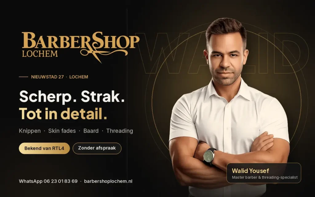Barbershop Lochem, master barber Walid Yousef